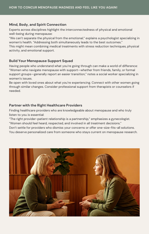 "How to concur menopause madness"