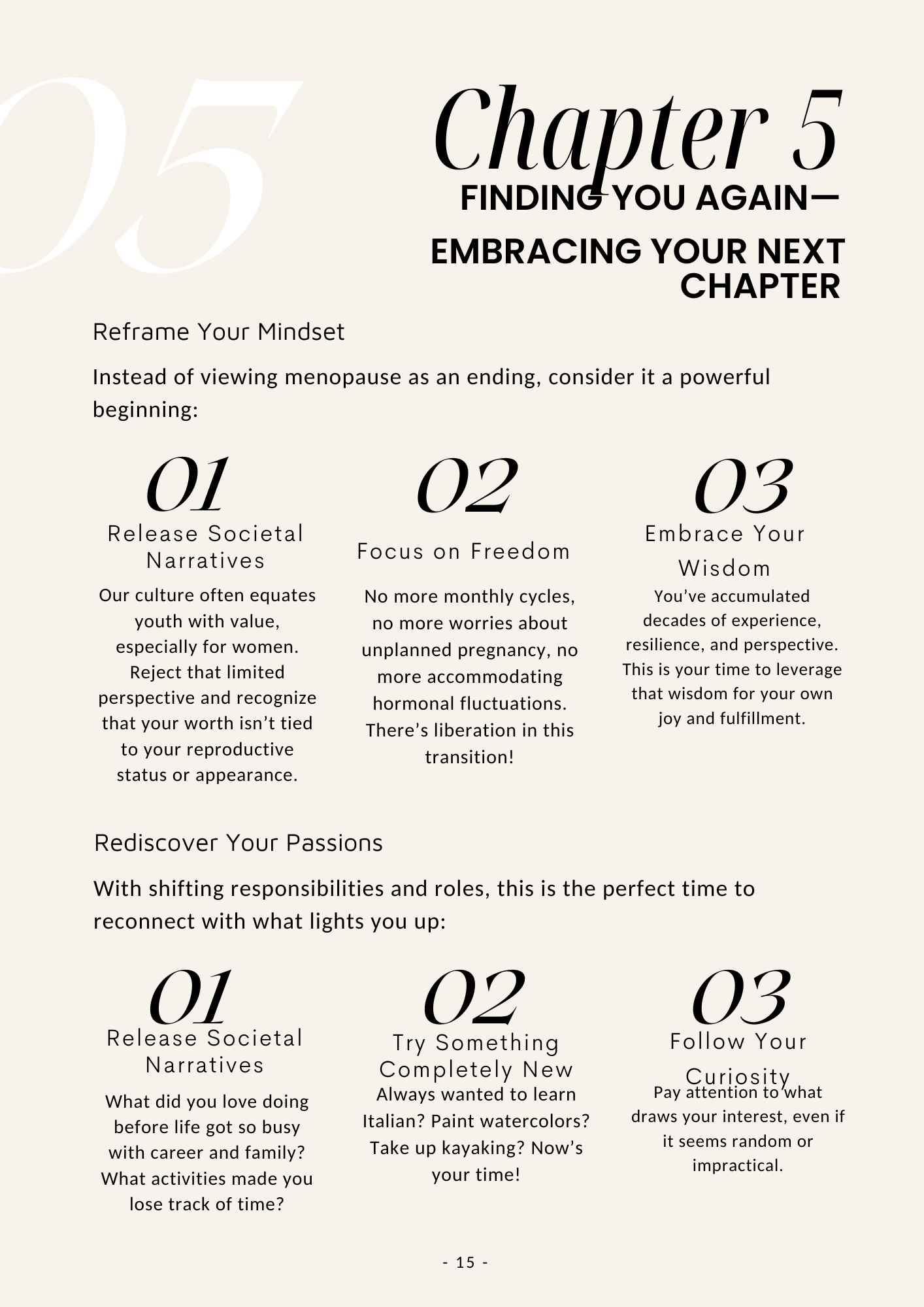 "Your menopause journey"