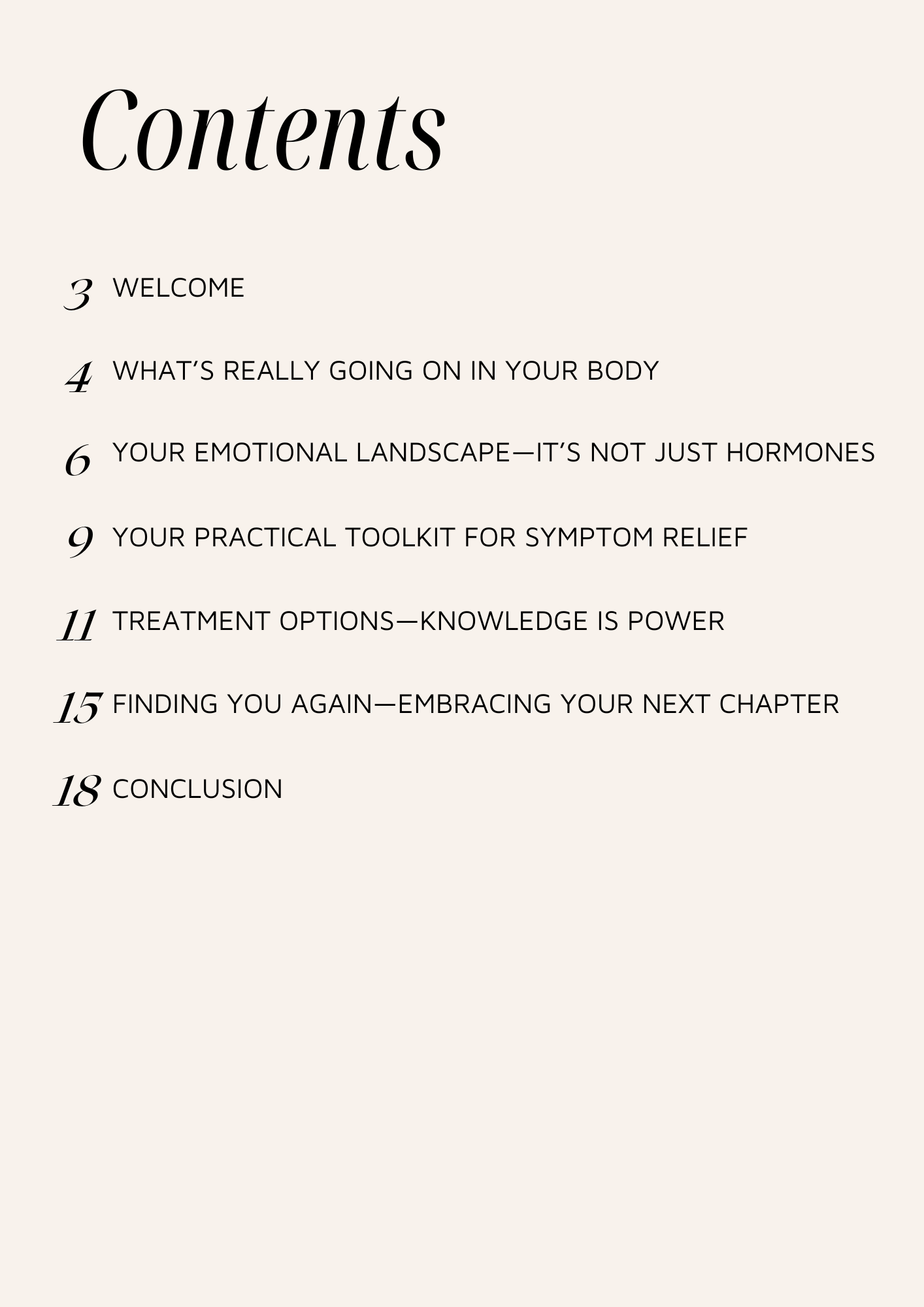 "Your menopause journey"
