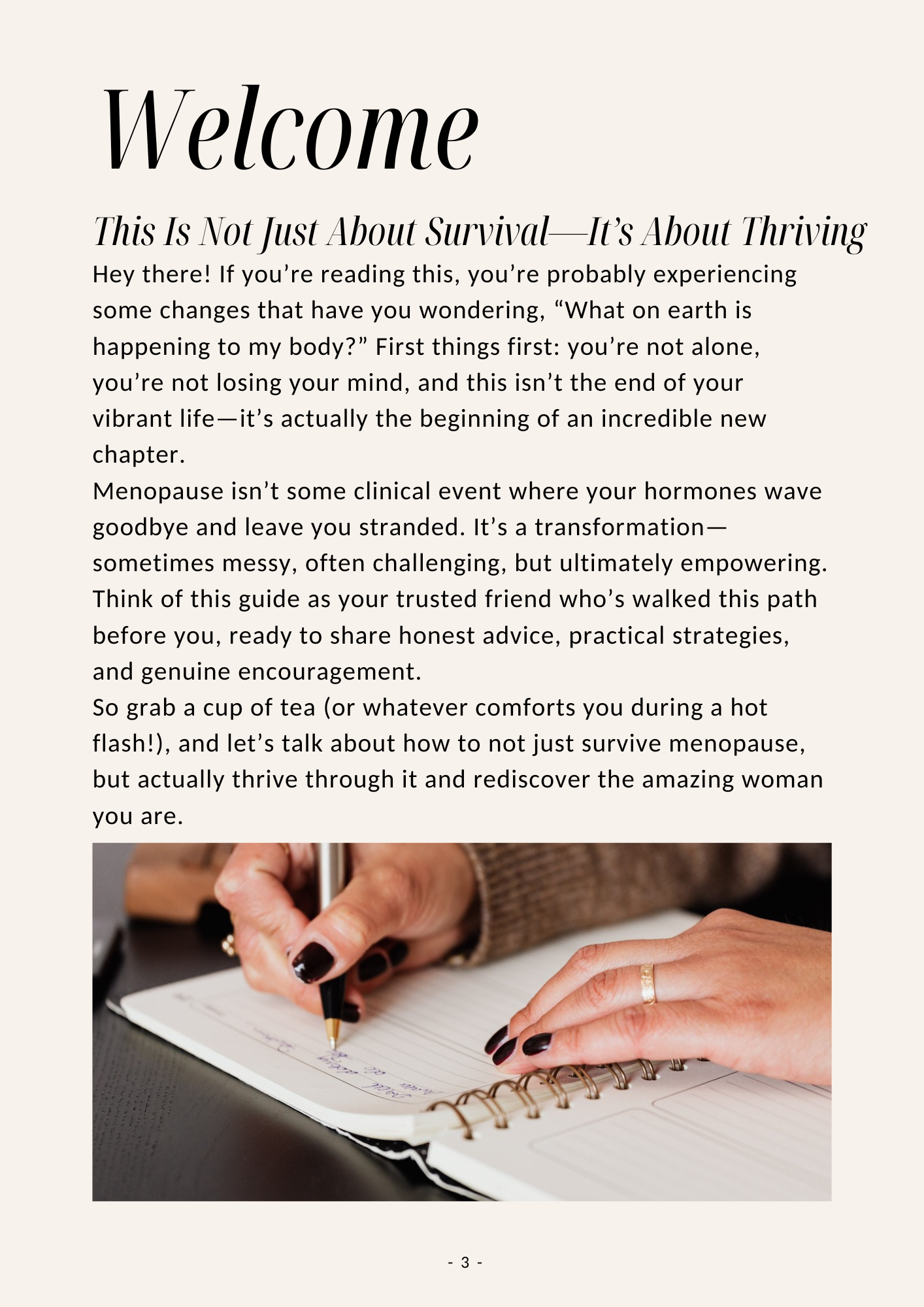 "Your menopause journey"