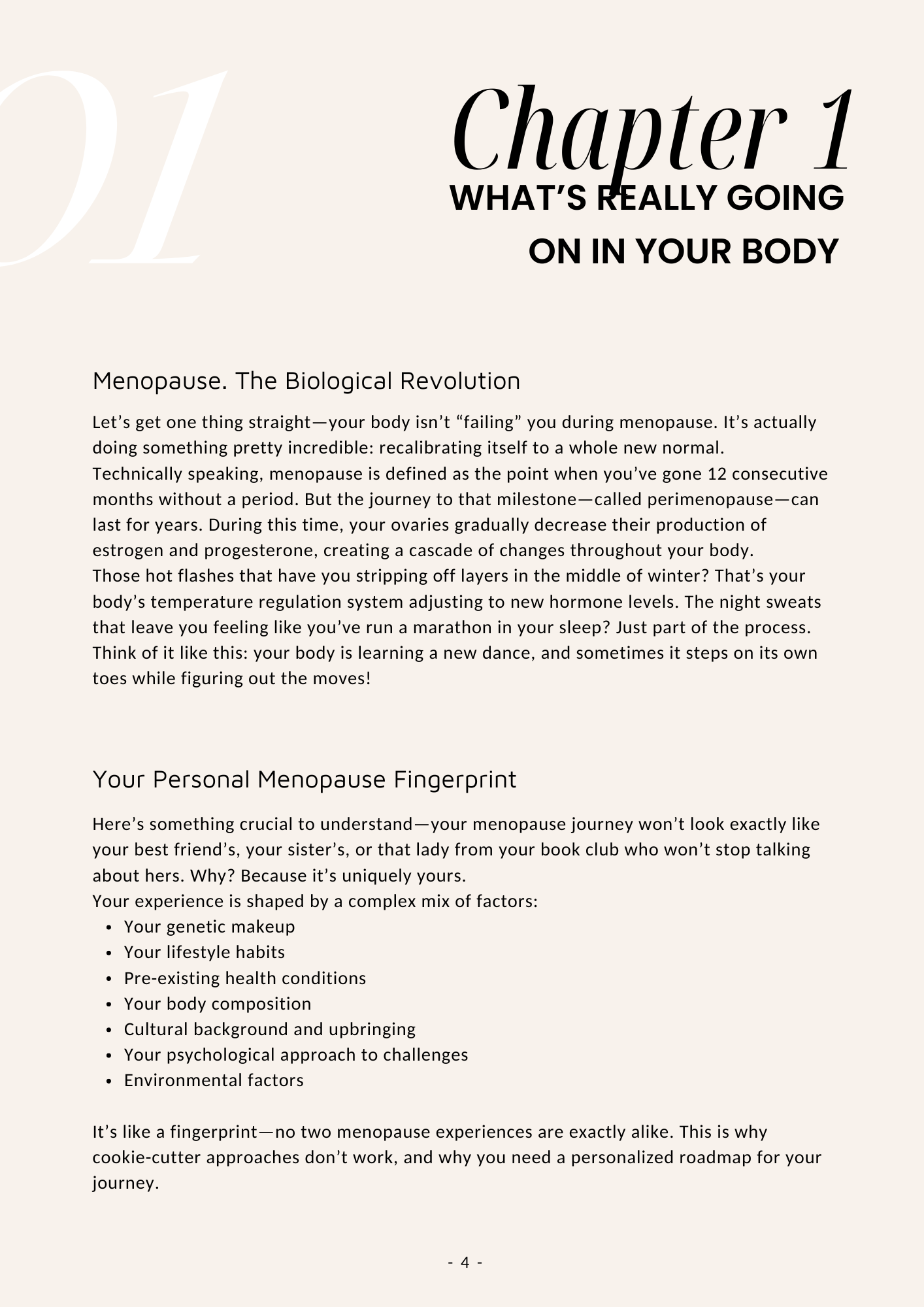 "Your menopause journey"