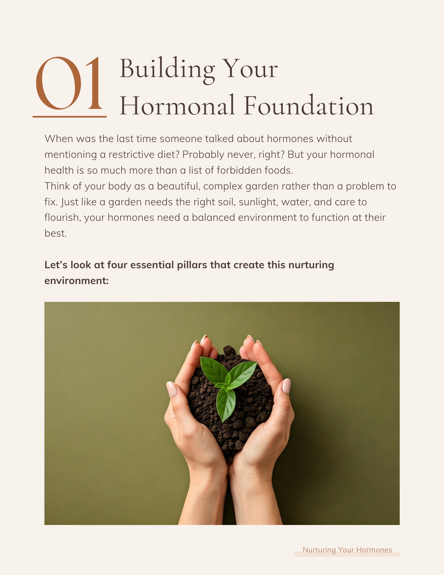 "Nurturing your hormones"